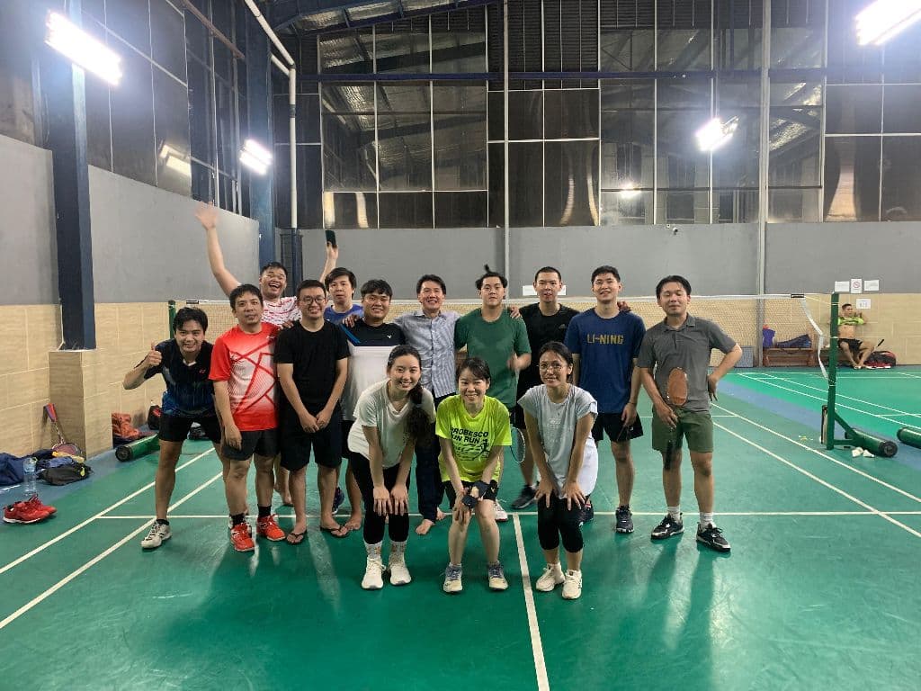 Tuesday Happy badminton at sbm petojo jakarta media 4