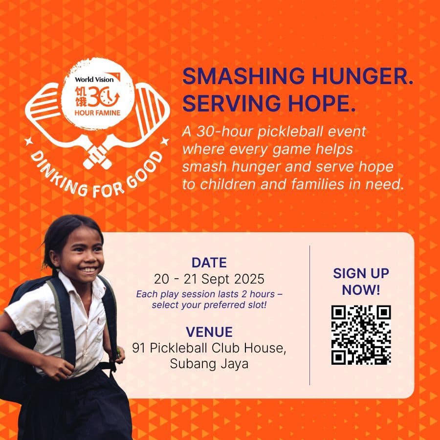 World Vision: 30-Hour Famine charity pickleball club media 1