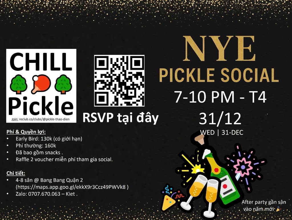 CHILL Pickle Thao Dien 🌳🏓🌳 media 3