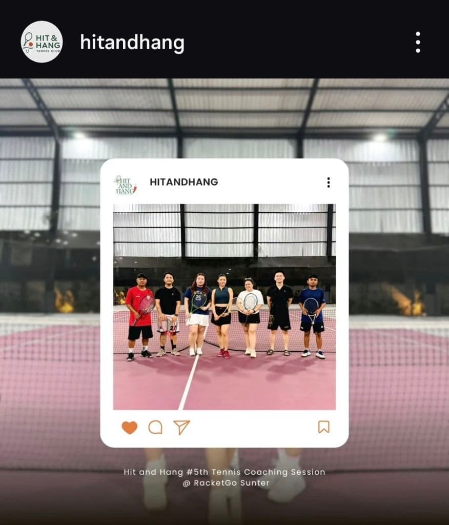 HitandHang Tennis Club Jakarta media 2