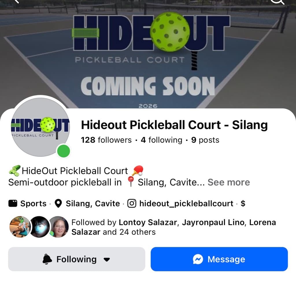 HIDEOUT Pickleball Court - Silang media 2