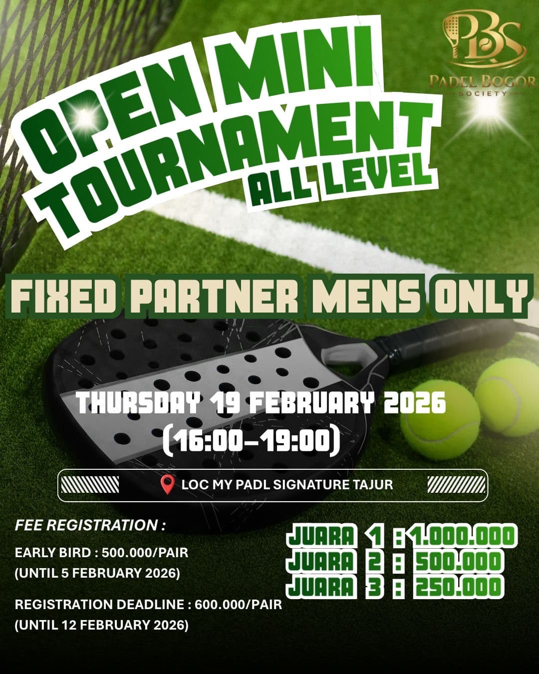 padel bogor society media 1