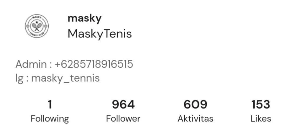 MaskyTennis media 1