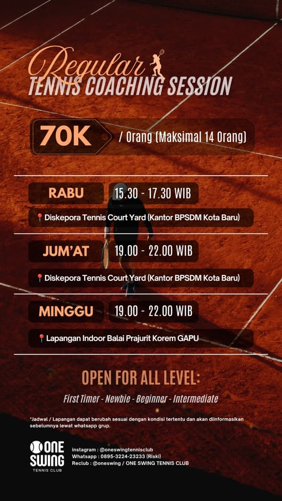 ONE SWING TENNIS CLUB media 6