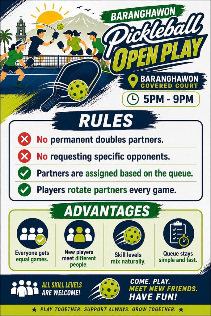Baranghawon Pickleball Open Play media 2