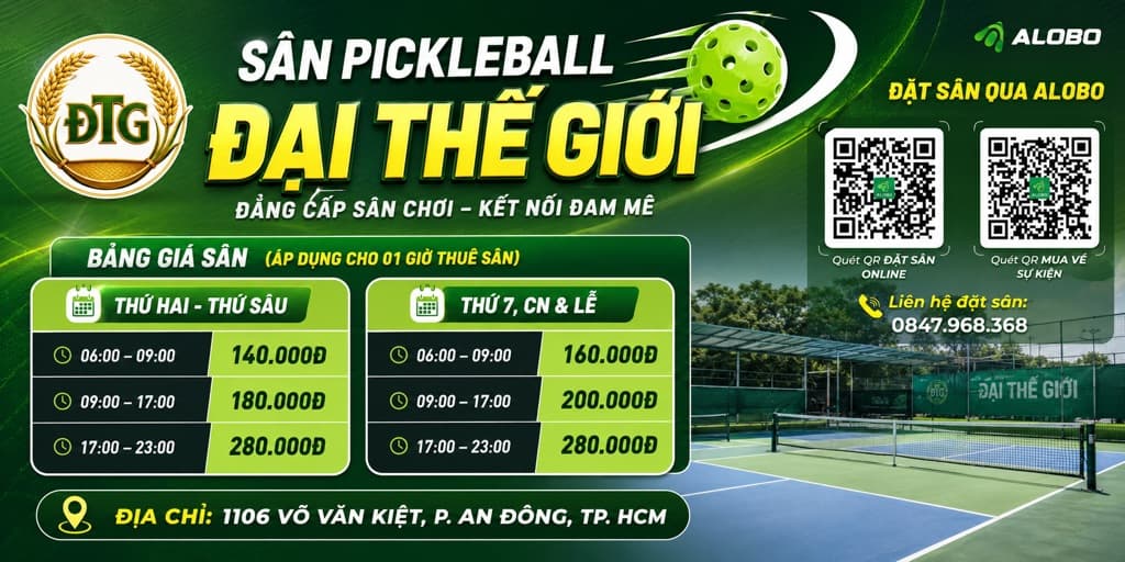 Sân Pickleball Đại Thế Giới media 1