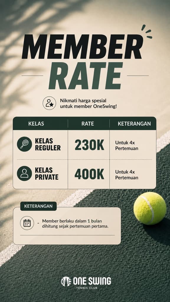 ONE SWING TENNIS CLUB media 1