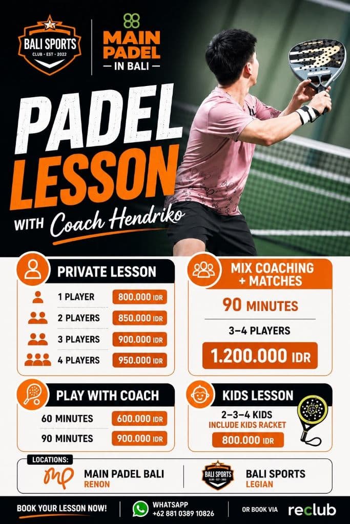 Main Padel in Bali media 4