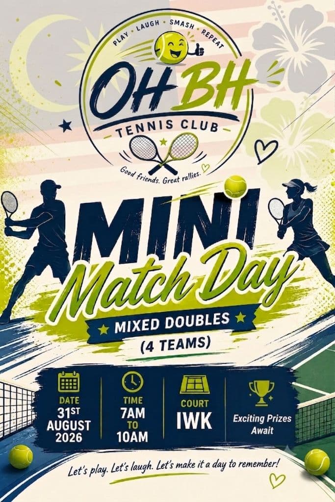 OH BH (One Handed Back Hand) Tennis Club media 2