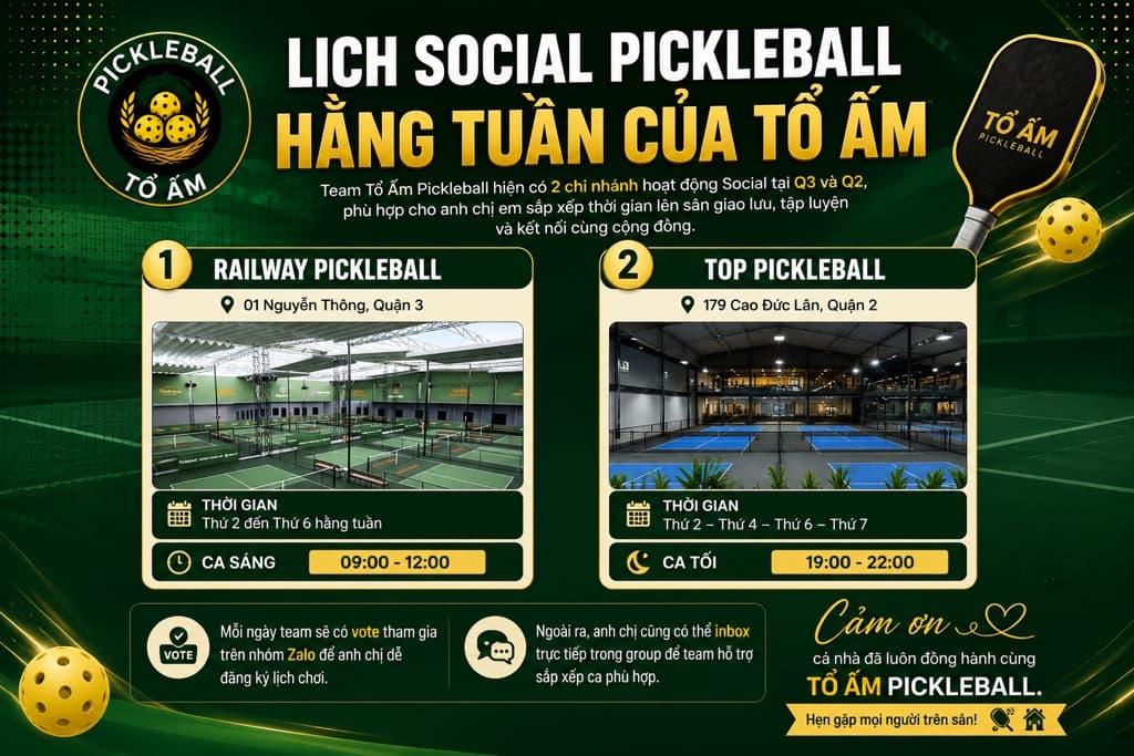 TỔ ẤM tại TOP PICKLEBALL media 1