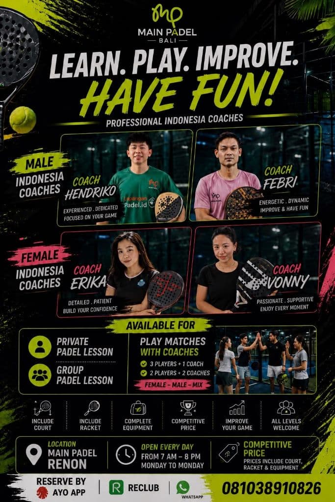 Main Padel in Bali media 3