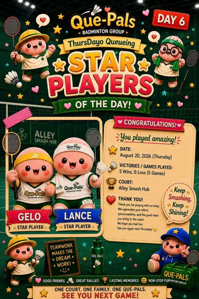 Que-Pals Badminton Group  media 4