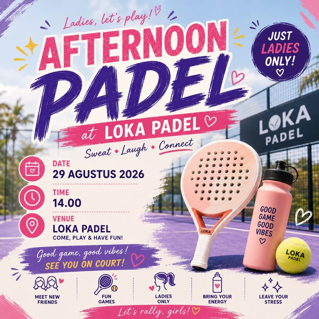 AFTERNOON PADEL 1C2H7P🎾🩷🎀LADIES ONLY👩🏼‍🤝‍👩🏻 media 1