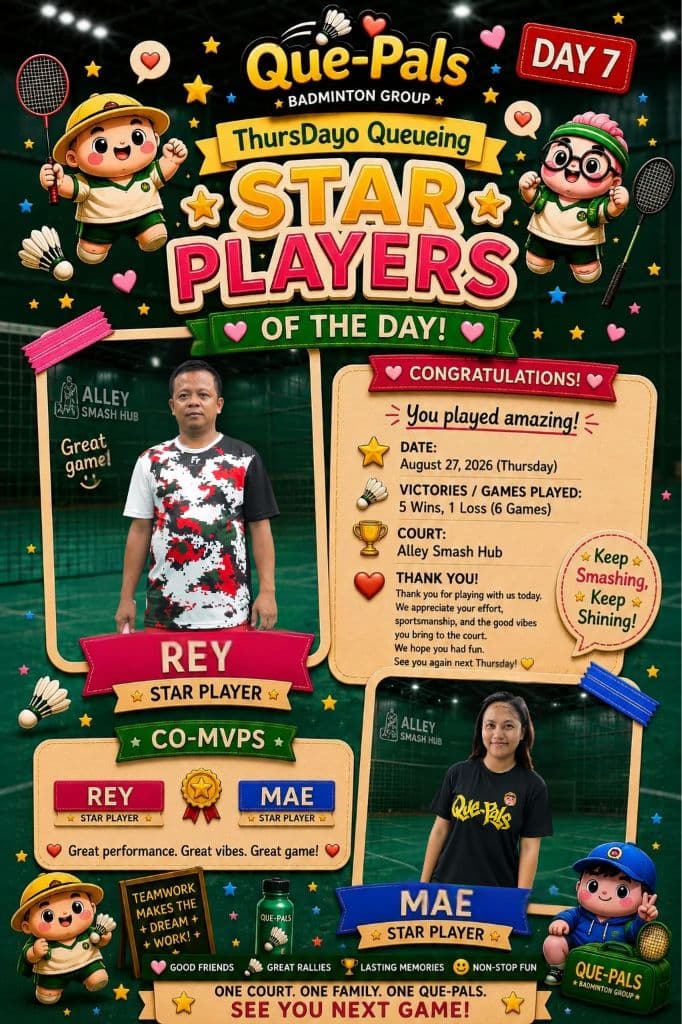 Que-Pals Badminton Group  media 3