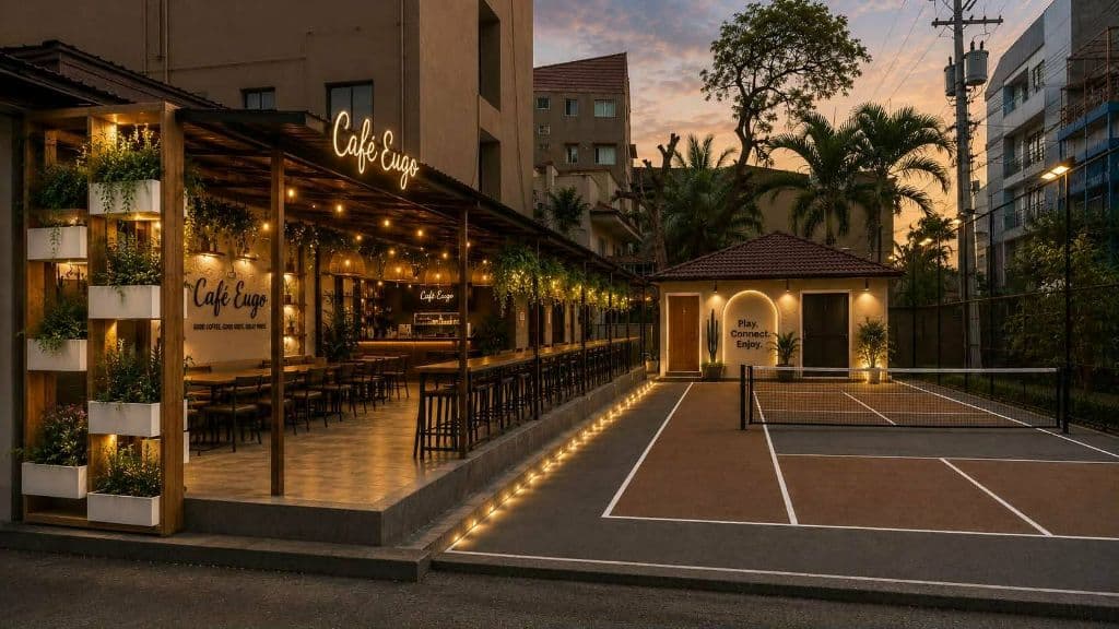 Cafe' Eugo Pickleball Court media 1
