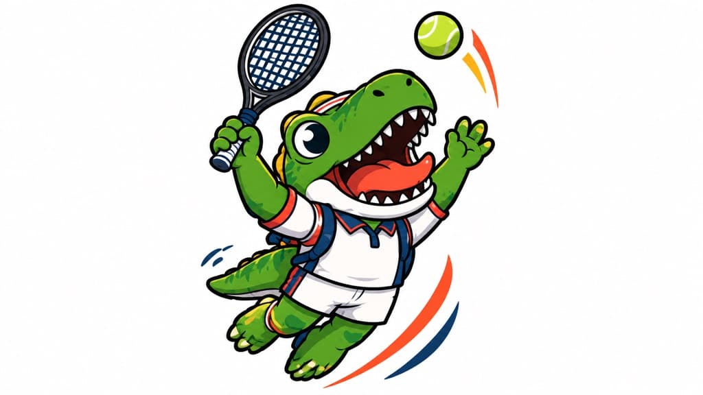 Tennisaurus Medan media 1