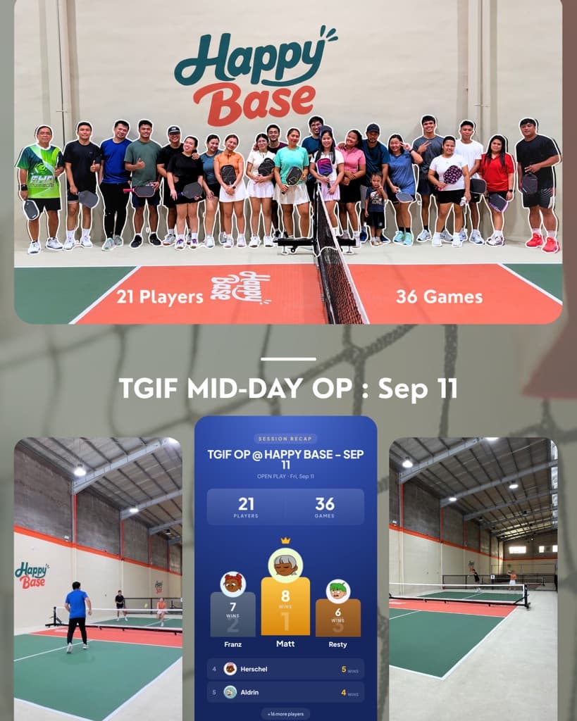 Happy Base Pickleball Social Hub media 1