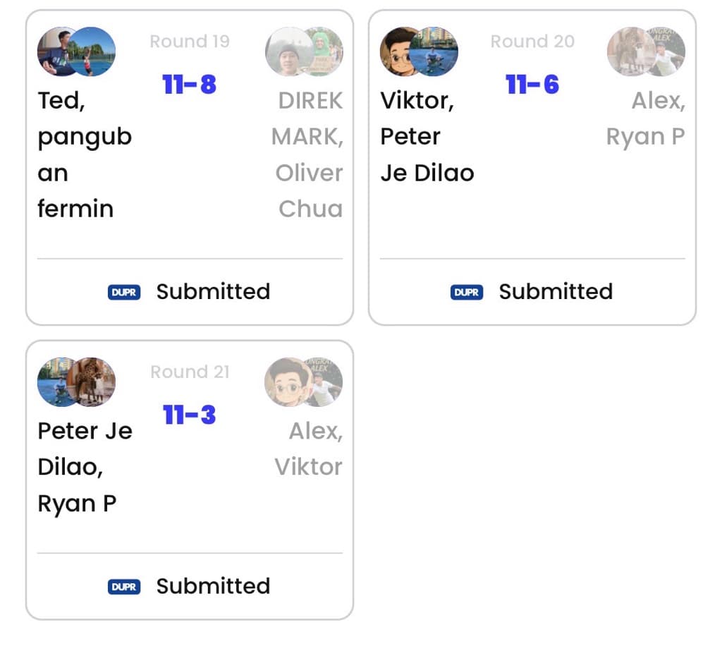 Ortigas DUPR Matches media 4