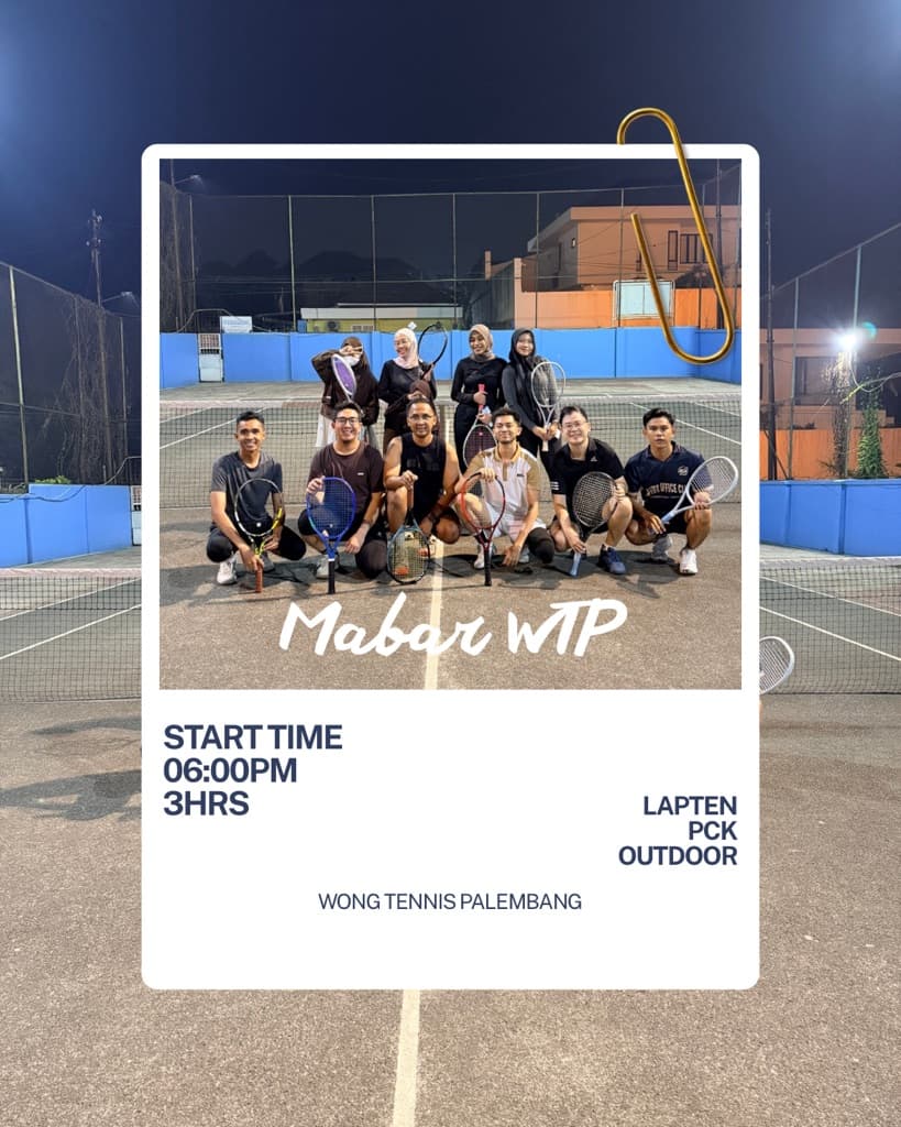 Wong Tennis Palembang (WTP) media 1