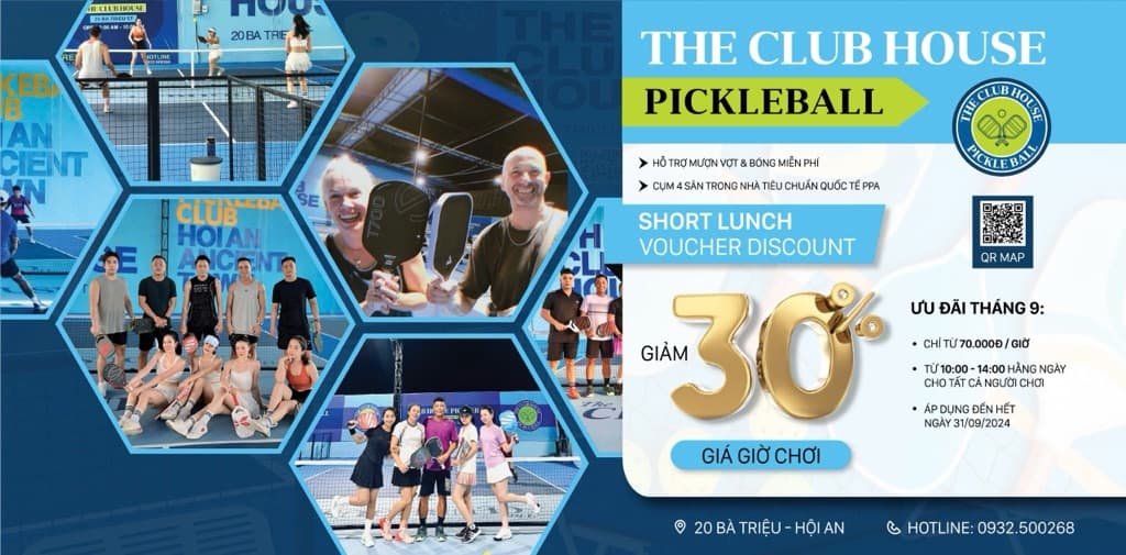 THE CLUBHOUSE HOI AN Pickleball media 5