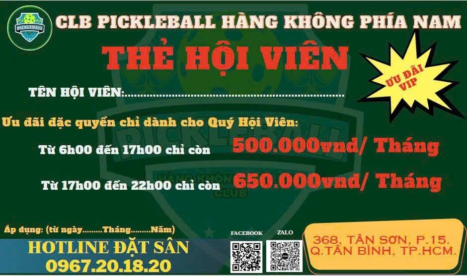 CLB PICKLEBALL HÀNG KHÔNG PHÍA NAM CỤM 11 SÂN media 5